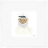 Skipper Cable Knit Art Print by Sara Fitz
