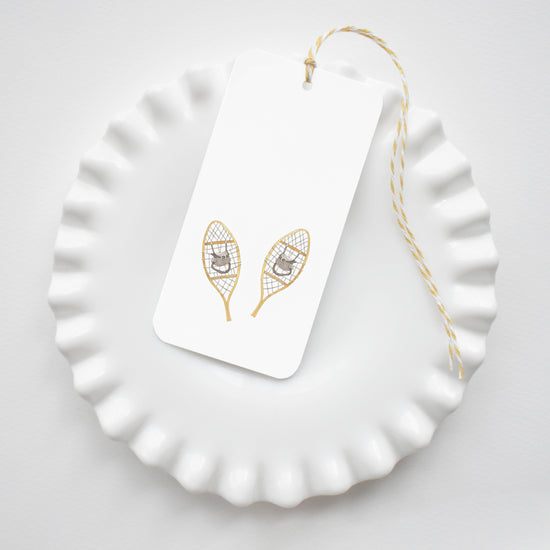 Snow Shoe Tags by Sara Fitz