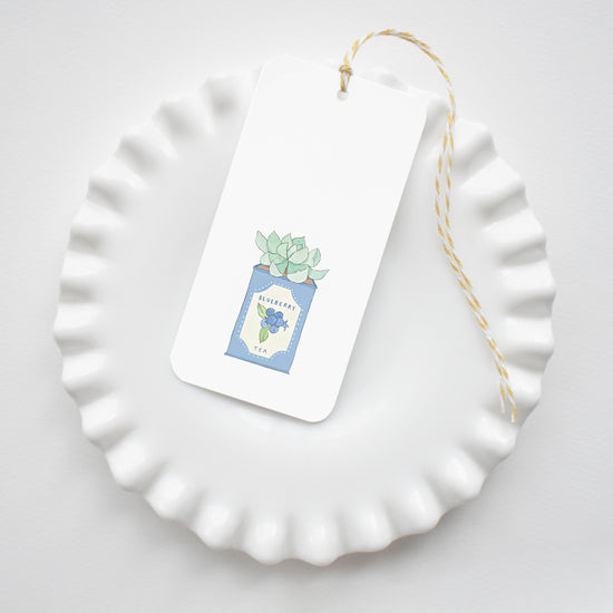 Blueberry Tea Tin Tags by Sara Fitz