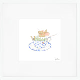 Tea Cup Mouse Art Print by Sara Fitz