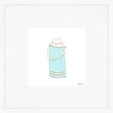 Thermos, Blue Art Print by Sara Fitz