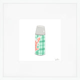 Thermos, Green Art Print by Sara Fitz