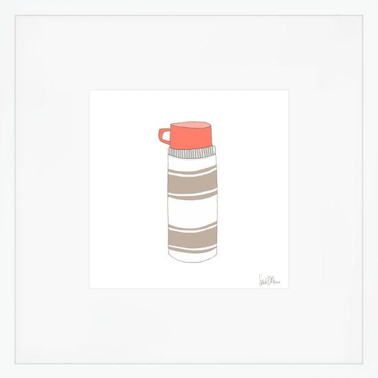 Thermos, Brown Art Print