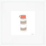 Thermos, Brown Art Print by Sara Fitz