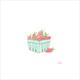 Strawberry Basket Art Print