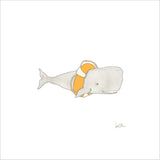 Whale Art Print by Sara Fitz