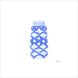 Nautical Ginger Jar, Shell Art Print by Sara Fitz
