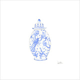 Nautical Ginger Jar, Lobster Art Print by Sara Fitz