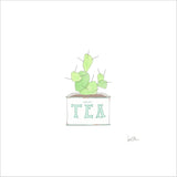 Tea Tin, Green Art Print by Sara Fitz