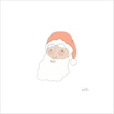 Jolly Santa Art Print by Sara Fitz