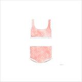 Two-Piece, Ruffled Art Print by Sara Fitz