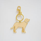 Golden Pup Bag Charm
