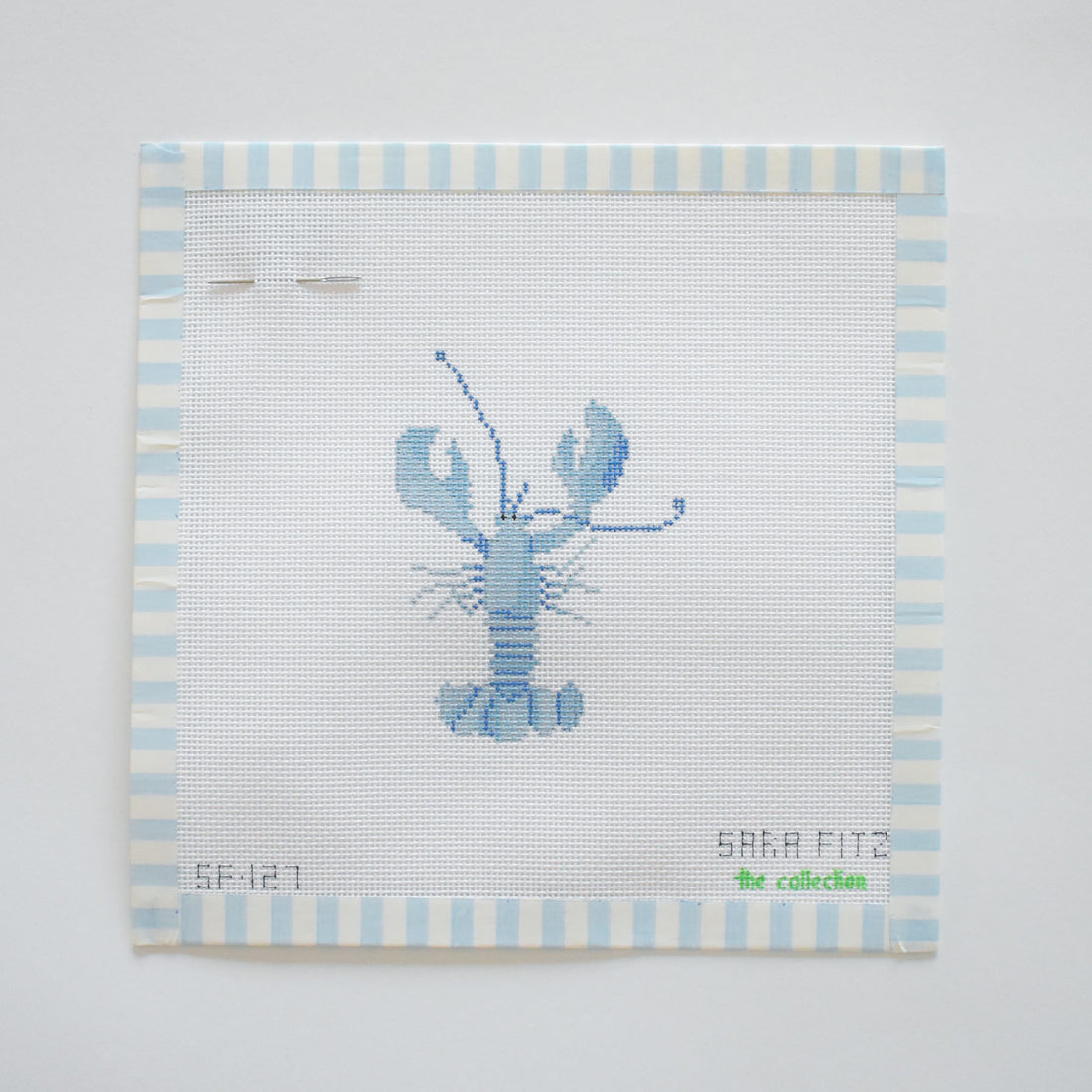 Blue Lobster Needlepoint