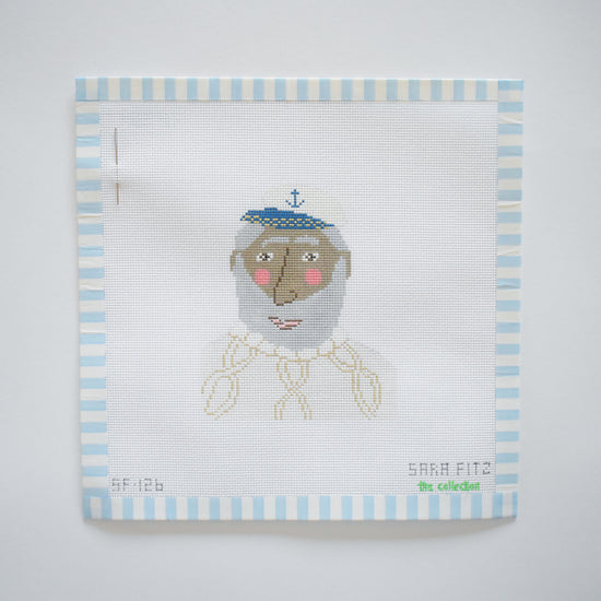 Cable Knit Skipper Needlepoint