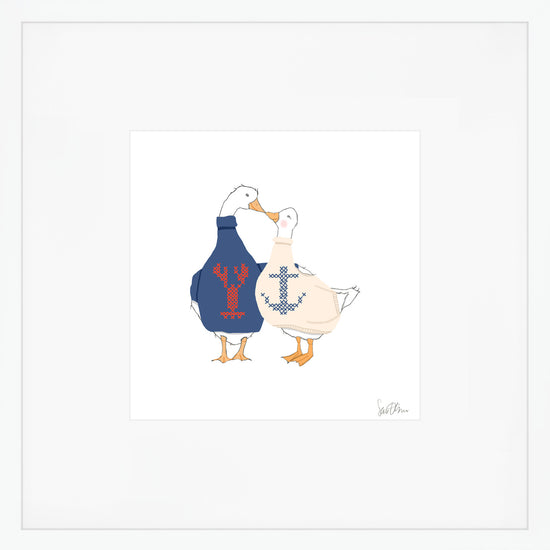 Coastal Geese Art Print