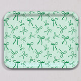 Large Green Bows Tray