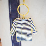 Striped Shirt Bag Charm