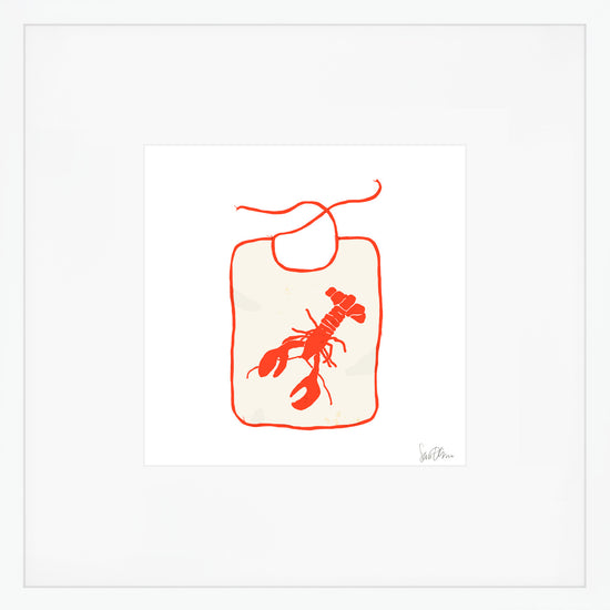 Lobster Bib Art Print