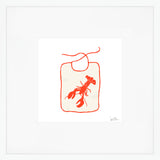 Lobster Bib Art Print