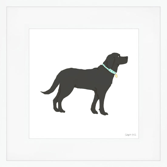 Black Pup Mega Art Print