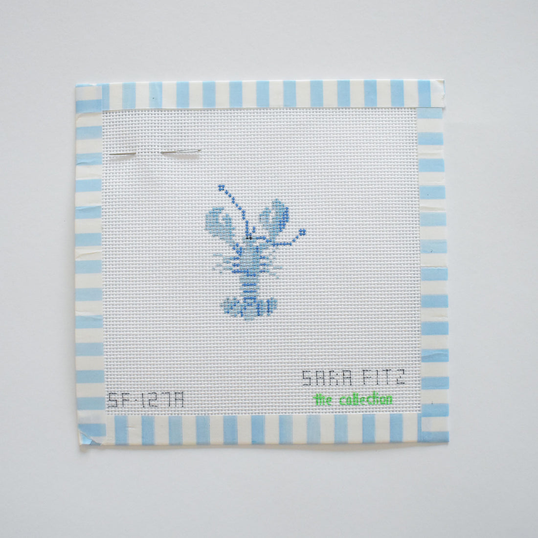 MINI Blue Lobster Needlepoint