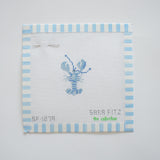 MINI Blue Lobster Needlepoint