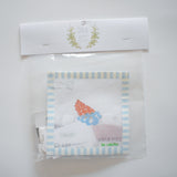 MINI Gingham Hermit Crab Needlepoint