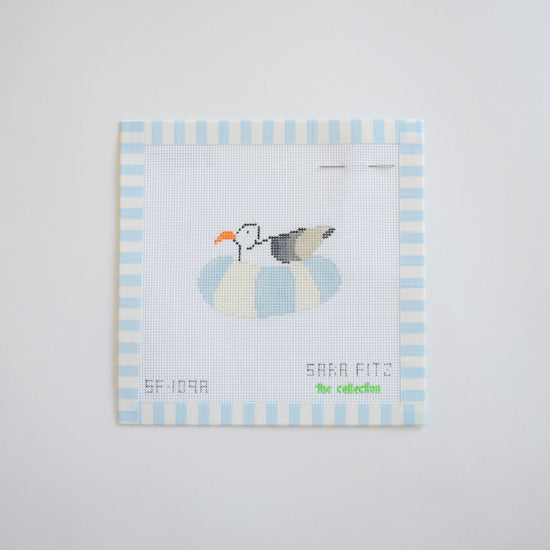 MINI Floating Gull Needlepoint
