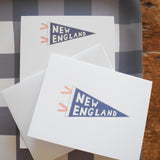 New England Pennant Note Card