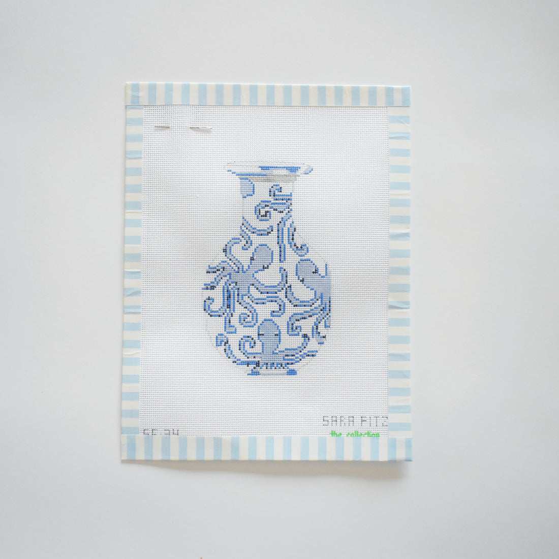 Octopus Ginger Jar Needlepoint