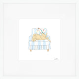 Pup in Chair Art Print
