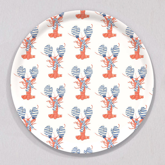 Large Cozy Lobster Tray, Round