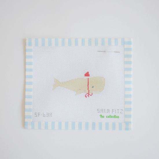 Santa Whale Needlepoint