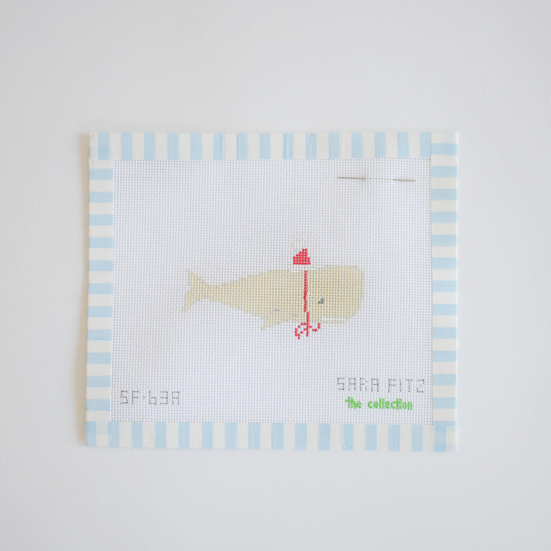 MINI Santa Whale Needlepoint