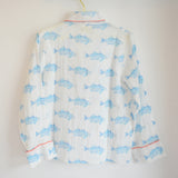 Blue Fish Pajama Set