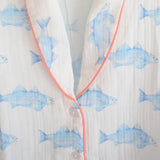 Blue Fish Pajama Set