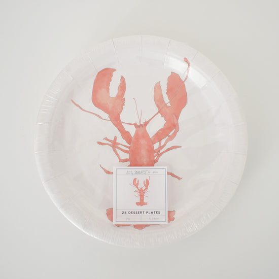 Lobster Paper Dessert Plates
