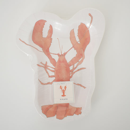 Lobster Shaped Paper Plates