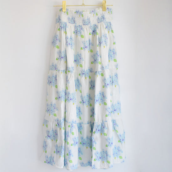 Tiered Maxi Skirt, Hydrangea