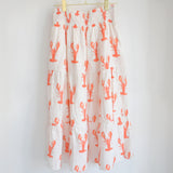 Tiered Maxi Skirt, Lobster