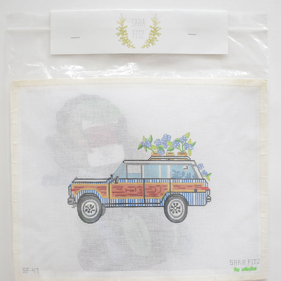 Seersucker Wagon Needlepoint