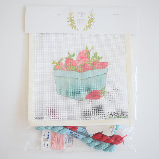 Strawberry Basket Needlepoint