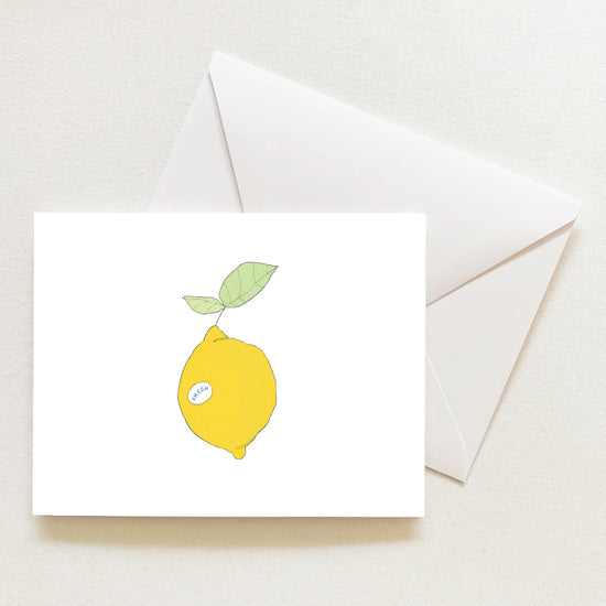 Lemon Note Card