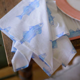 Blue Fish Napkins