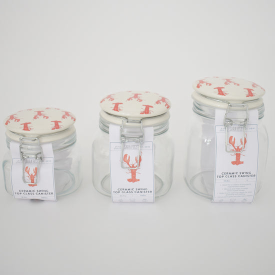 Lobster Ceramic Top Canister