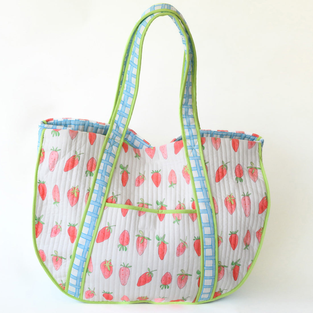 Expandable Tote, Strawberry