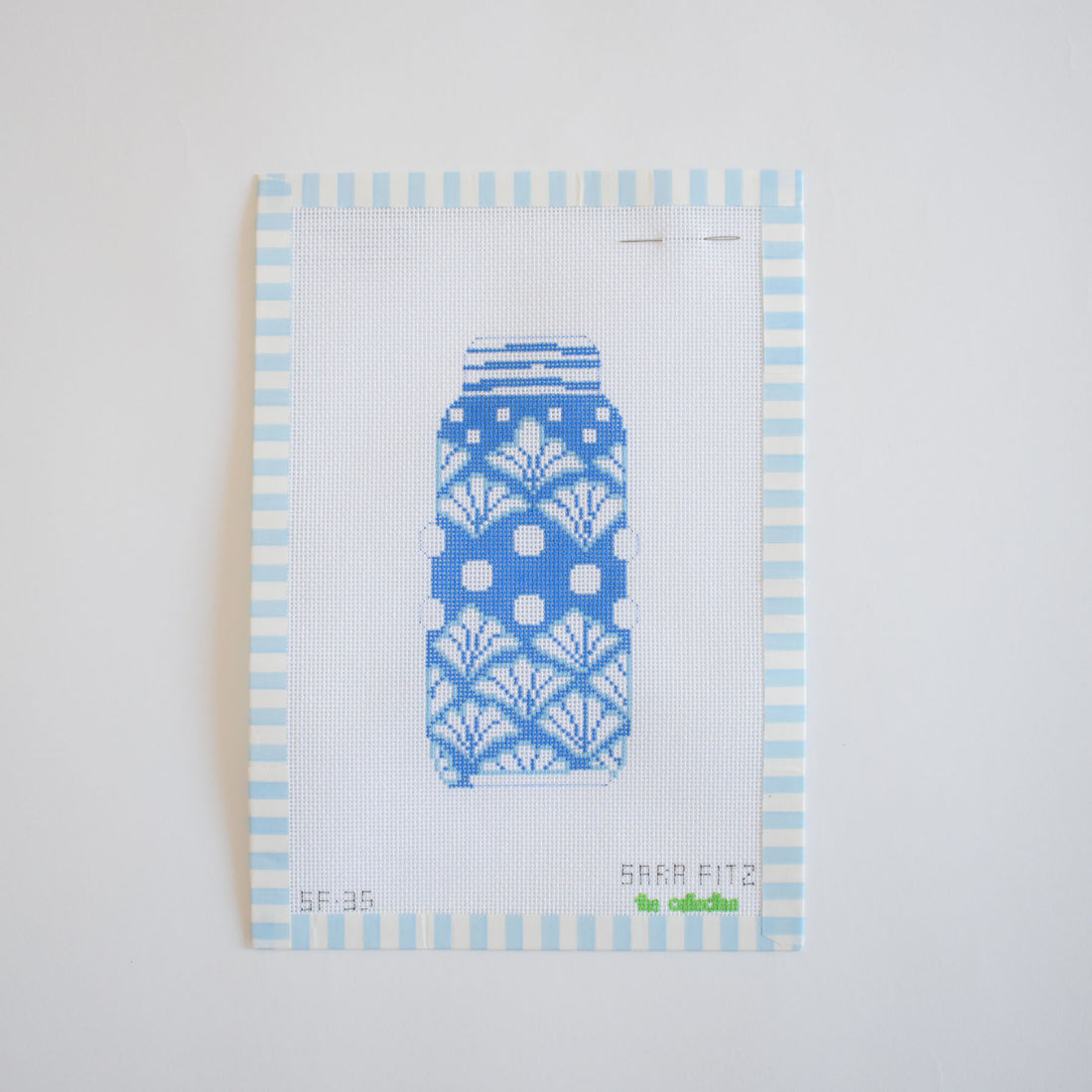 Ginger Jar Shell Needlepoint