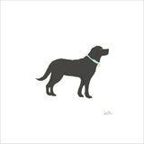Black Pup Art Print
