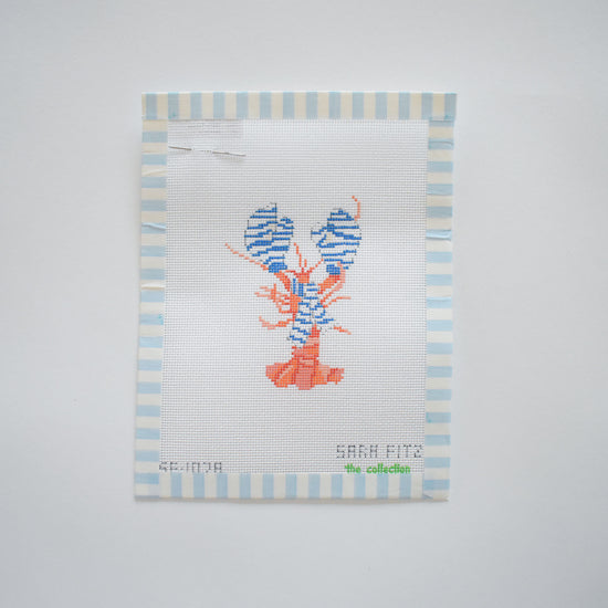 Small Cozy Lobster Needlepoint