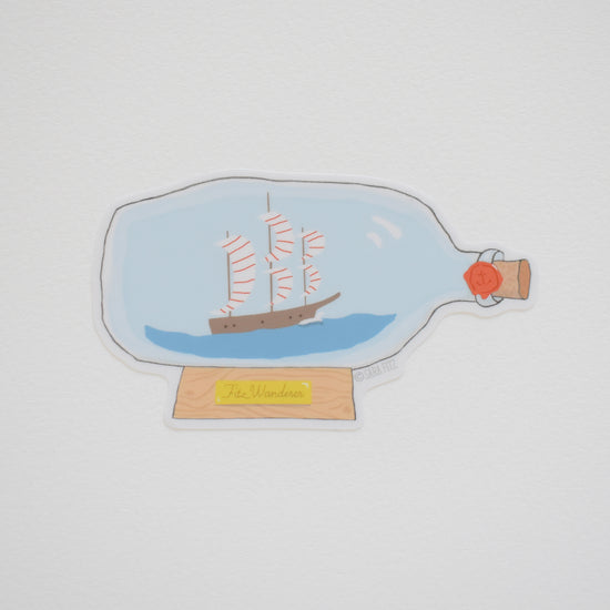 Boat in a Bottle Sticker